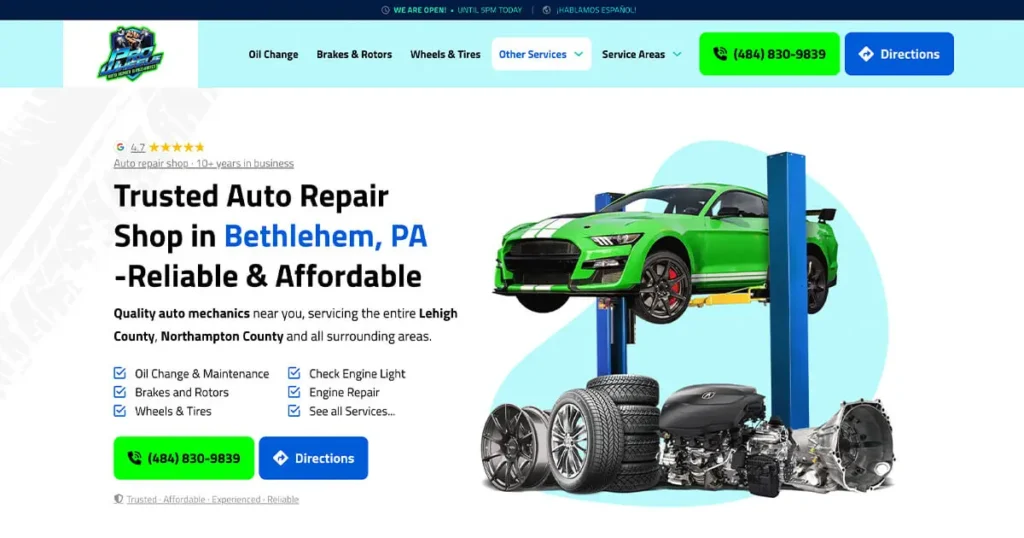 ProWheels Auto Repair & Mechanics - Bethlehem, PA Website